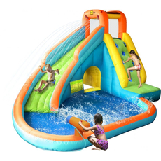 SALTEA GONFLABILA CU PISCINA SI TUN CU APA HAPPY HOP, image 3