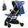 Carucior sport usor S-16 Crocodile Dark Blue 0- 36 luni 180 grade inclinare deplasabil ca troler in varianta pliata, image 1