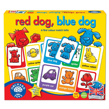 Joc educativ loto in limba engleza RED DOG BLUE DOG Orchard Toys, image 1
