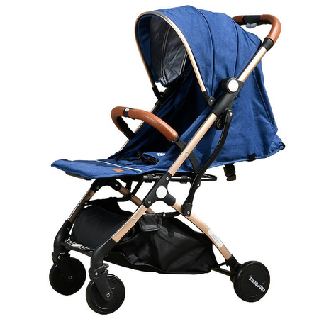 Carucior sport usor S-16 Crocodile Dark Blue 0- 36 luni 180 grade inclinare deplasabil ca troler in varianta pliata, image 4