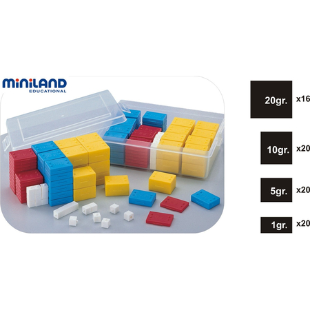Set 76 greutati din plastic - Miniland, image 1